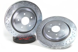 Cadillac XLR-V Brake Rotors (2) - Rear - Baer Brakes - Claw Performance - Zinc-Plated - `06-`09